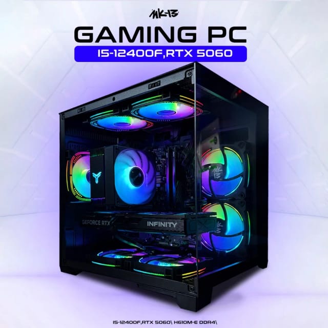 Игровой компьютер Фреймрейт: i5-12400F, RTX 5060 8Gb
