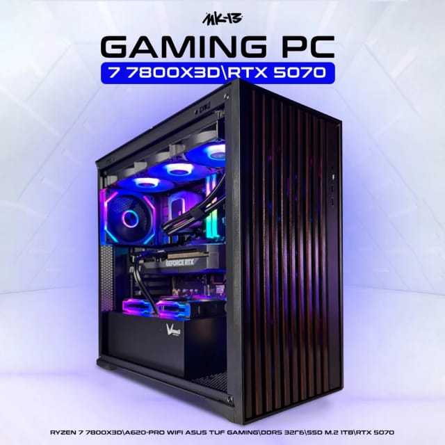 Игровой компьютер Вольт: Ryzen 7 7800X3D, RTX 5070 12Gb