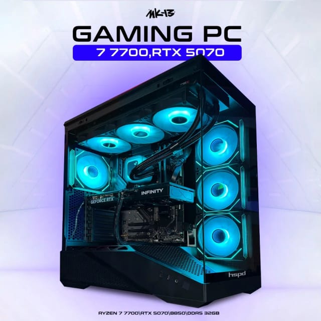 Игровой компьютер Сингулярность: Ryzen 7 7700, RTX 5070 12Gb