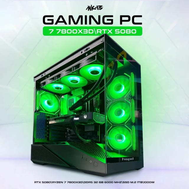 Игровой компьютер Титан: Ryzen 7 7800X3D, RTX 5080 16Gb